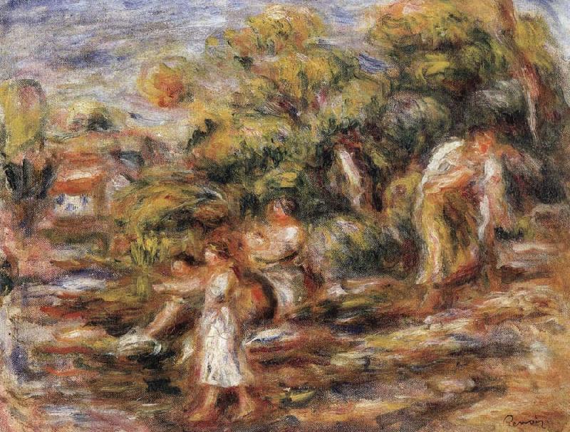 The Washerwomen, Pierre Renoir